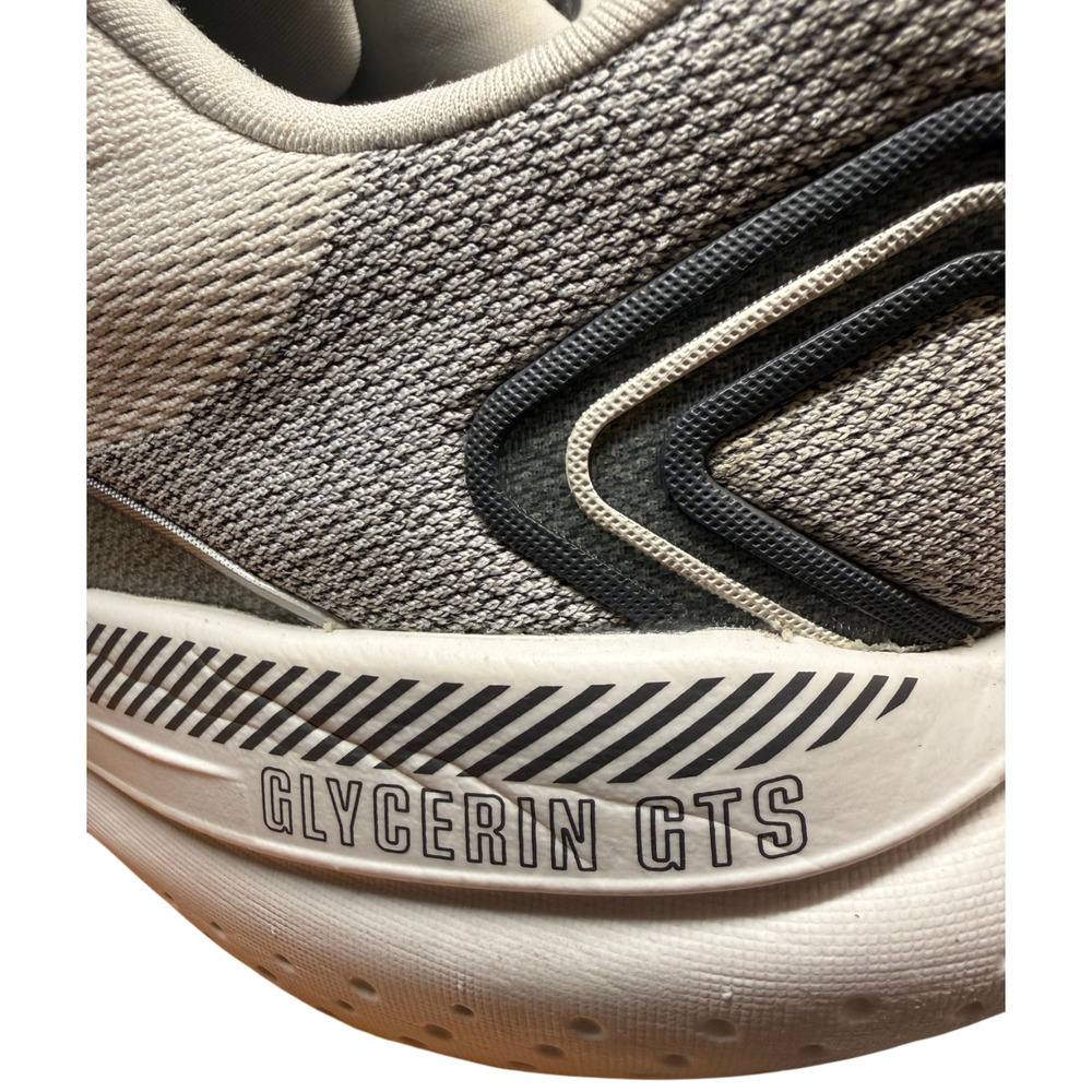 Brooks Glycerin GTS 21 Men 11.5 Sneakers Coconut Forged Iron Yellow Running Shoe - Picture 8 of 14
